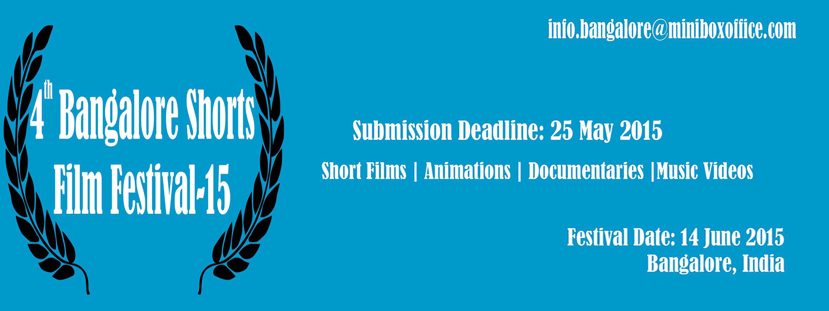 Call For Entries: 4th Bangalore Shorts Film Festival-2015, India